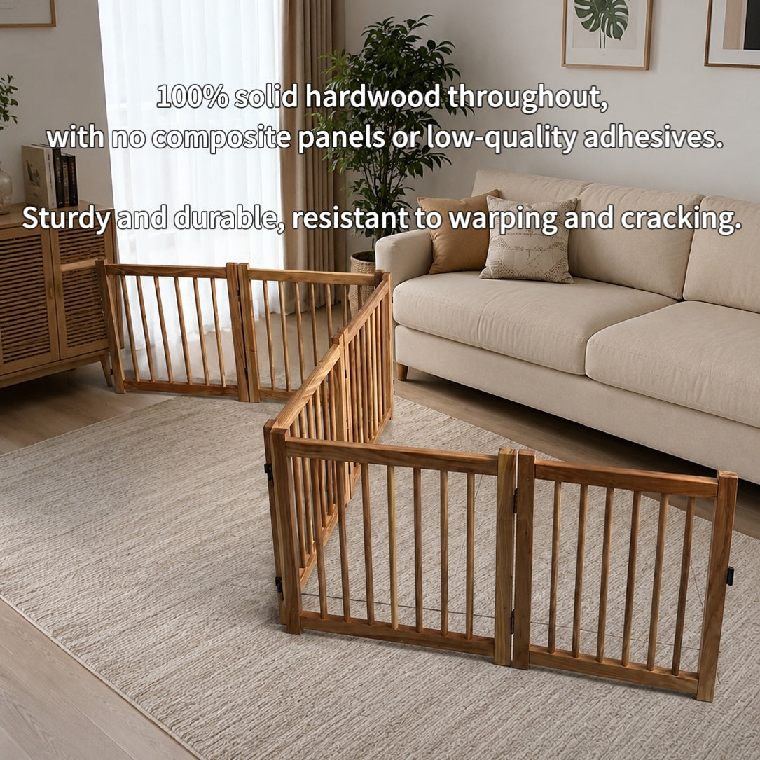 Solid Wood Pet Pen | For Indoor Dogs