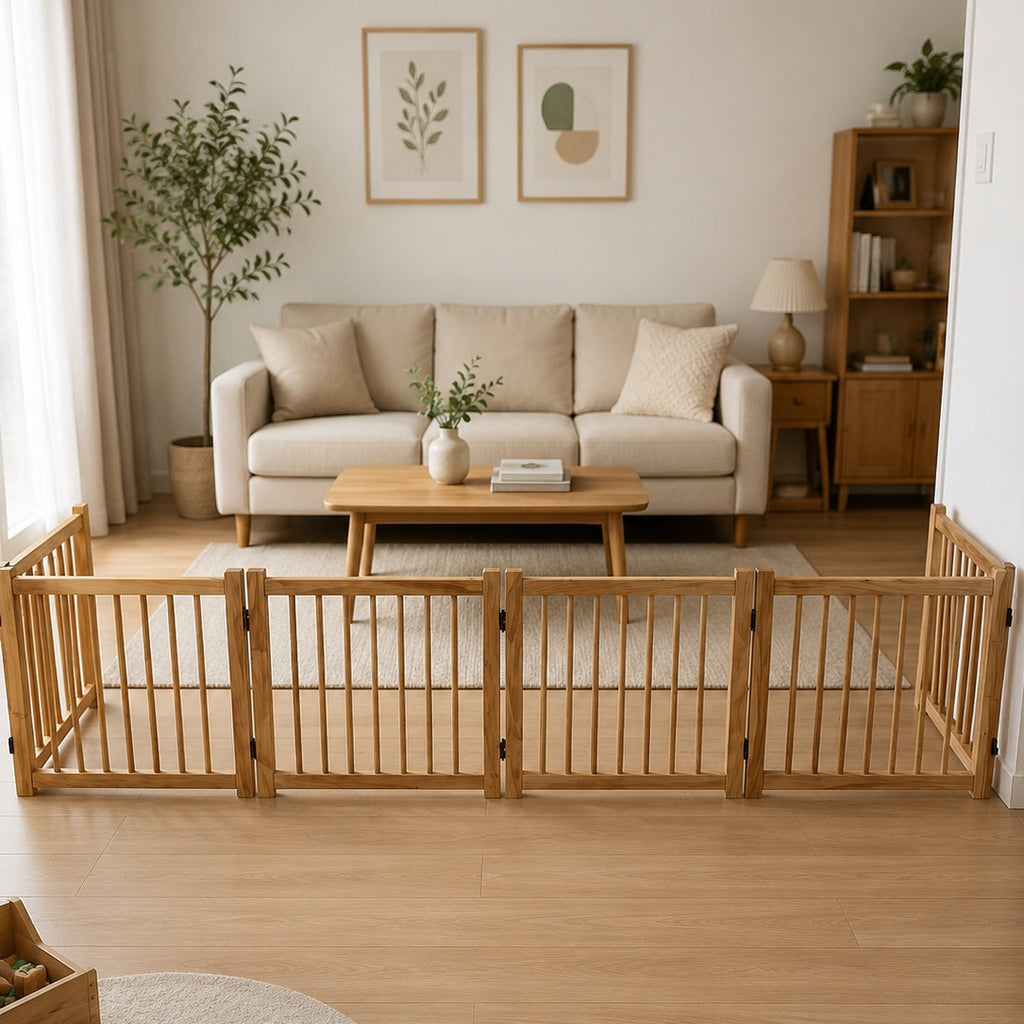 Indoor Dog Pen | Solid Wood Pet Pen