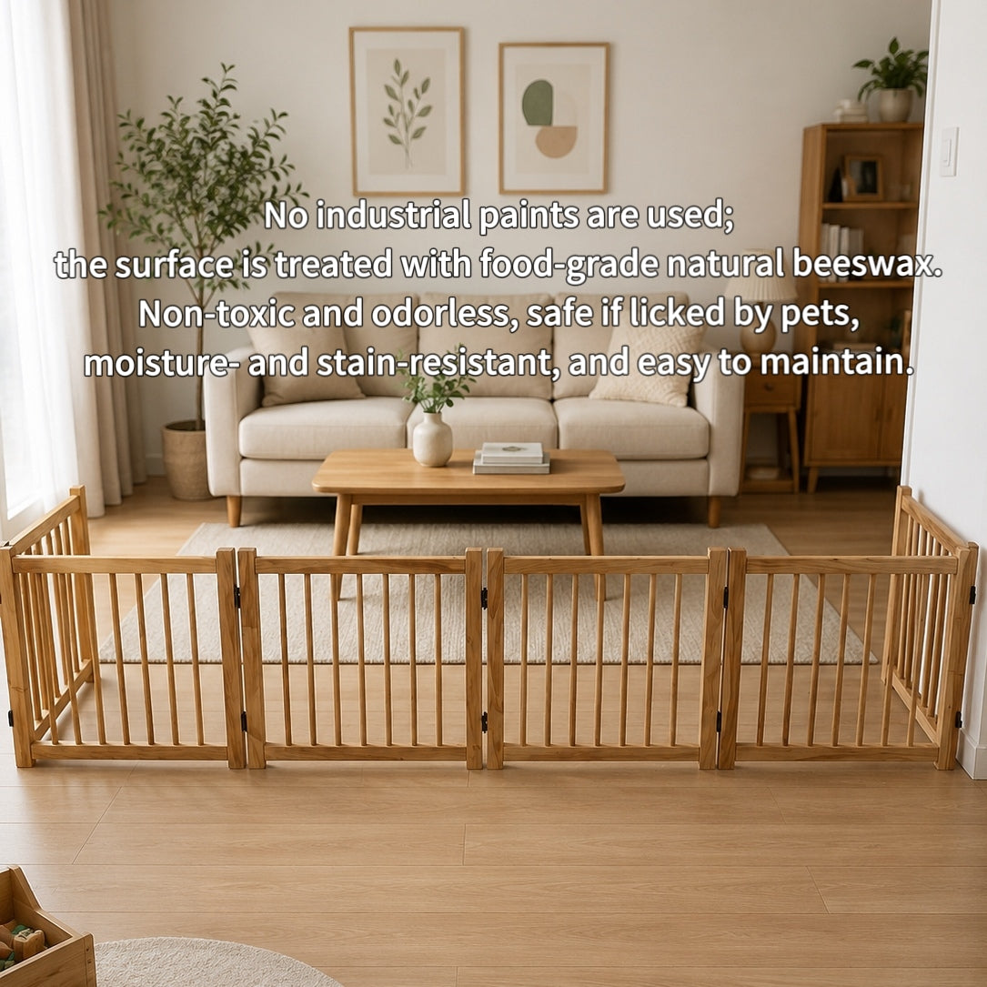 Solid Wood Pet Pen | For Indoor Dogs
